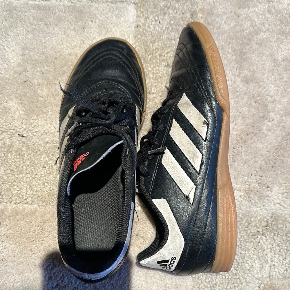 Adidas Black and White Indoor Athletic Shoes